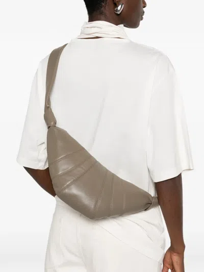 Lemaire Small Croissant Bag In Brown