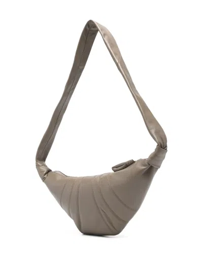 Lemaire Small Croissant Bag In Brown
