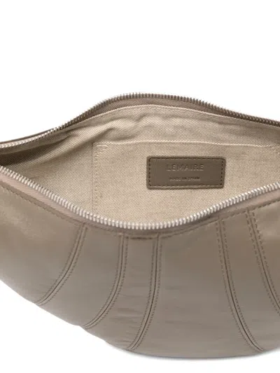 Lemaire Small Croissant Bag In Brown
