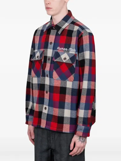Human Made Checked-pattern Pocket Shirt Jacket In Multi