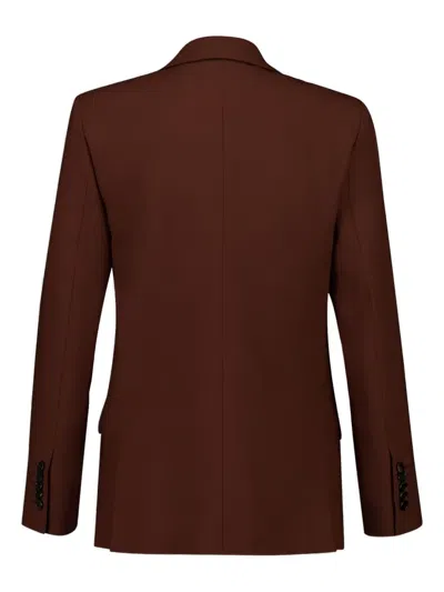 单排扣羊毛混纺西装夹克