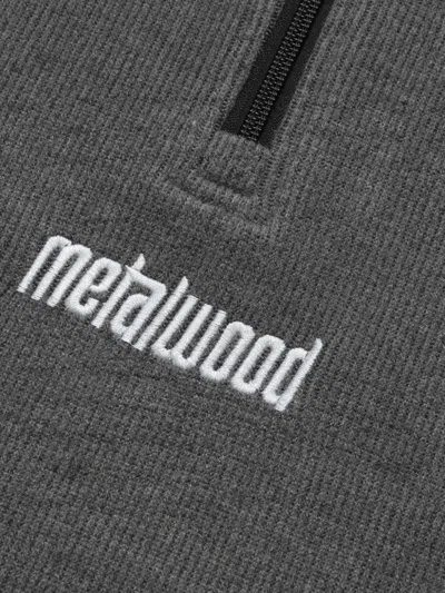 Metalwood Studio Logo Zip Sweatshirt In Gray
