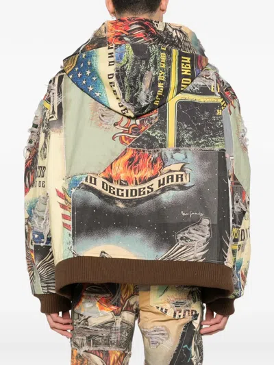 拼贴设计拉链夹克