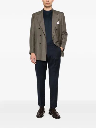 Michael Coal Tailored Trousers In Blue