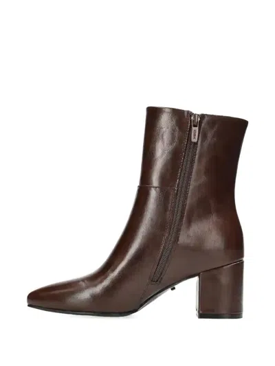 Mexx Pointed Zip Boots In Brown