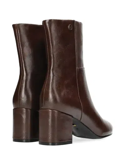 Mexx Pointed Zip Boots In Brown