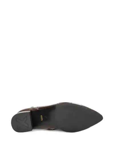 Mexx Pointed Zip Boots In Brown