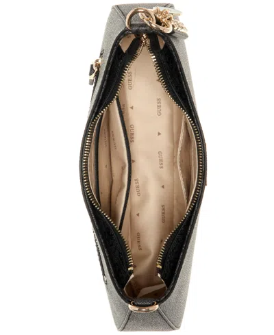 Guess Noelle Ii Small Top Zip Shoulder Bag In Black