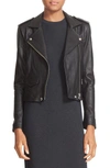 Iro Notched-lapels Biker Jacket In Black