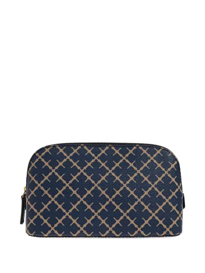 By Malene Birger Patterned Zip-closure Make Up Bag In Blue
