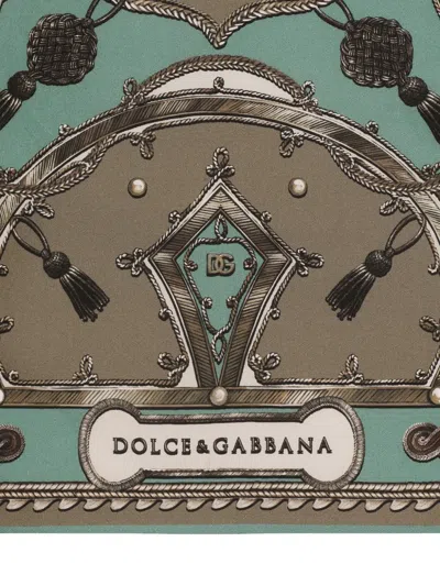 Dolce & Gabbana Tassel Patterned Scarf In Multi