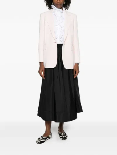 Max Mara Long-sleeved Suit Jacket In Pink