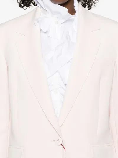 Max Mara Long-sleeved Suit Jacket In Pink