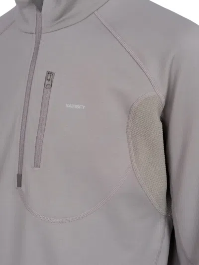Satisfy Half-zip Sweatshirt In Gray