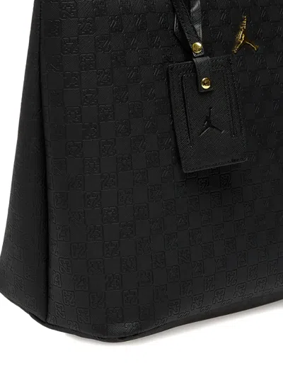 Jordan Monogram Zip-fastening Tote Bag In Black