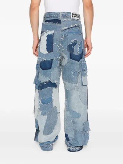Who Decides War Ripped Patchwork Cargo Jeans In Multi