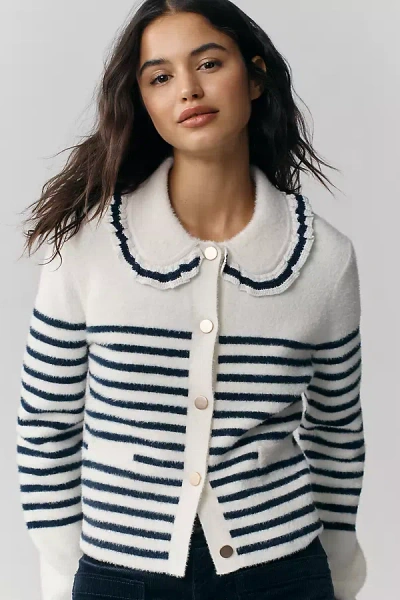 Nvlt Striped Knit Jacket In Multi