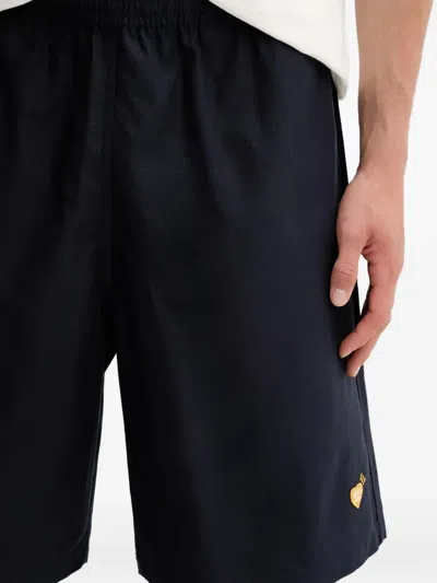 松紧心形图案短裤