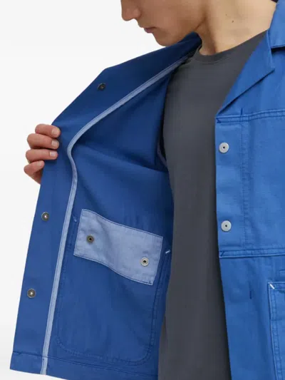 G-star Raw Buttoned Jacket In Blue