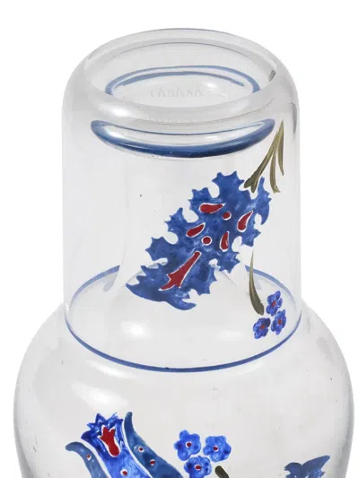 Cabana Murano Topkapi Hand-painted Bedside Set In Blue