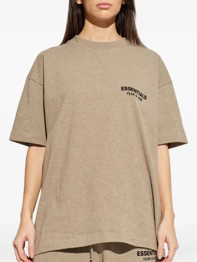 Essentials Logo-detail T-shirt In Neutral