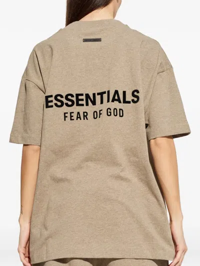 Essentials Logo-detail T-shirt In Neutral