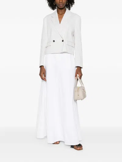 Brunello Cucinelli Flared Maxi Skirt In White