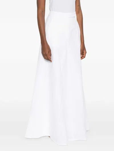 Brunello Cucinelli Flared Maxi Skirt In White