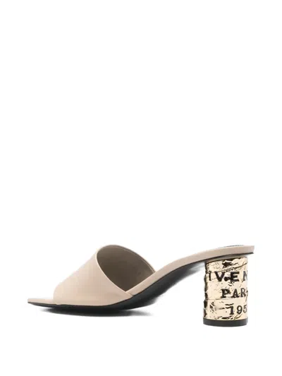 Givenchy Tape Square-toe Sandals In Neutral