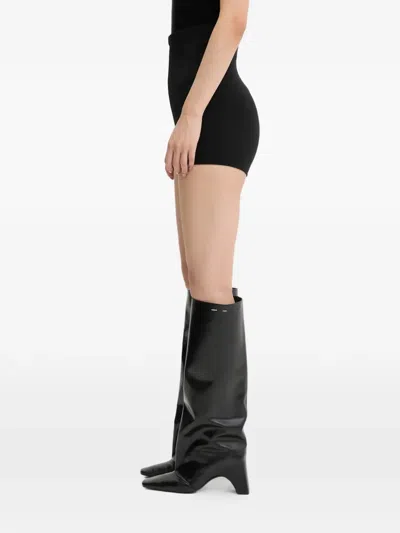 Rick Owens Dirt Bolan Cut Off Elasticed-waisted Shorts In Black