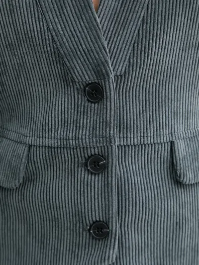 Munthe Lillian V-neck Vest In Gray