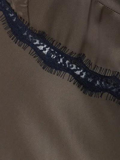 ANNINA 蕾丝V领中长连衣裙