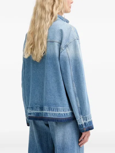 Munthe Luxa Denim Top In Blue