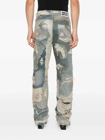 Who Decides War Distressed Patchwork Jeans In Multi