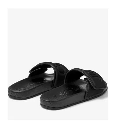 Jimmy Choo Round Head Open-toed Sandals In Black