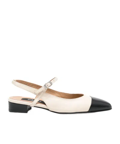 Carel Paris Oceano Two-tone Leather Slingback In Multi