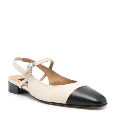 Carel Paris Oceano Two-tone Leather Slingback In Multi