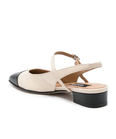 Carel Paris Oceano Two-tone Leather Slingback In Multi