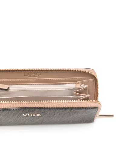 Liu •jo Large Monogram Zip Wallet In Multi