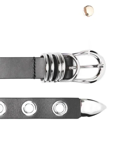 Dehanche Hollyhock Multi-hoop Belt In Black