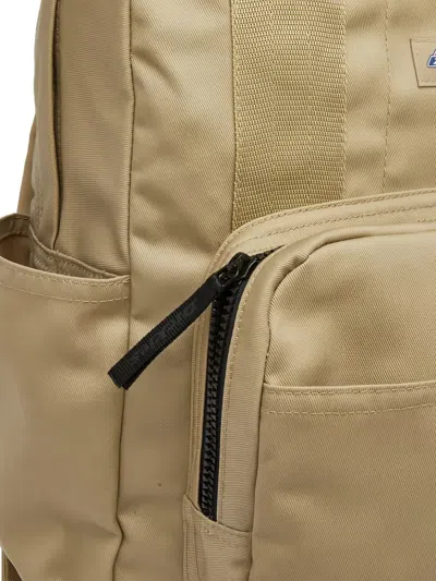 Dickies Logo-patch Backpack In Gold
