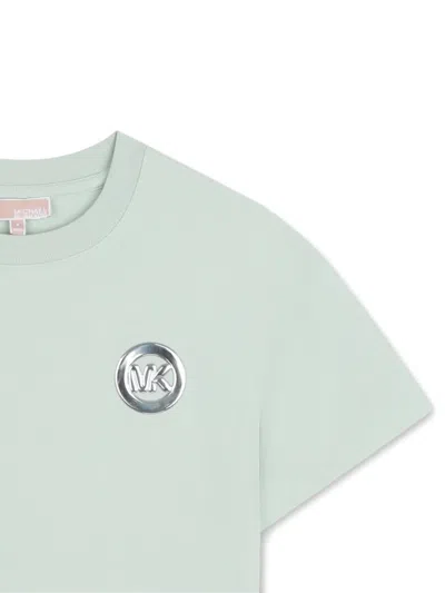 Michael Kors Logo-detail T-shirt In Blue