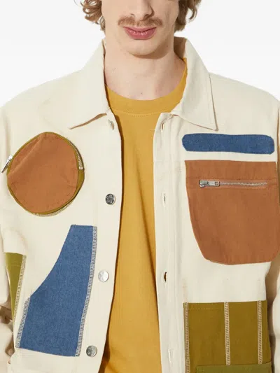 拼贴设计拉链夹克