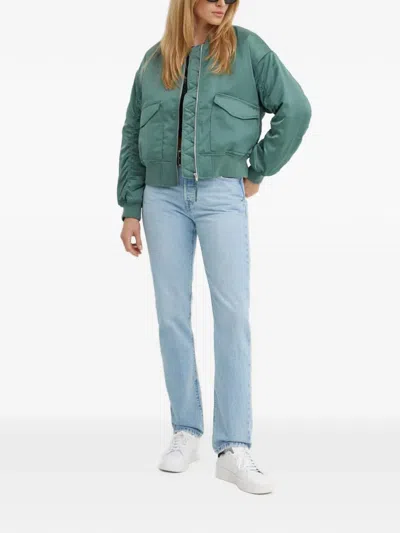 Levi's Flap-pocket Bomber Jacket In Green