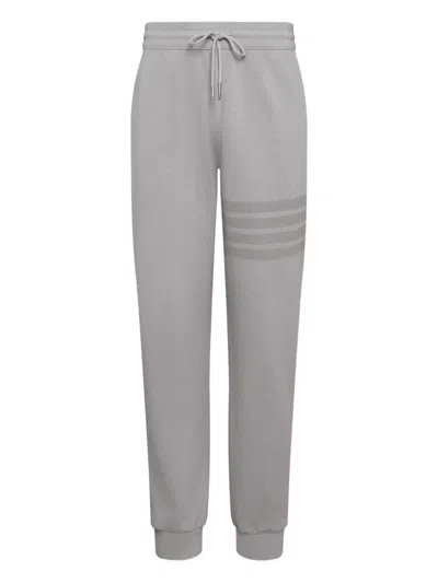 Thom Browne Loopback Four-bar Track Pants In Gray