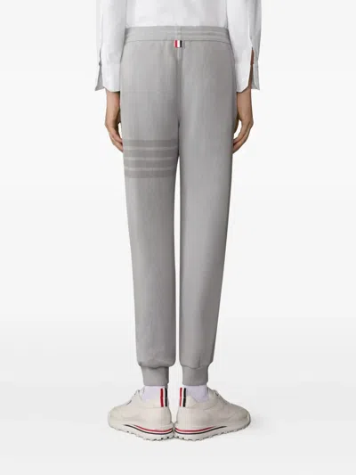 Thom Browne Loopback Four-bar Track Pants In Gray