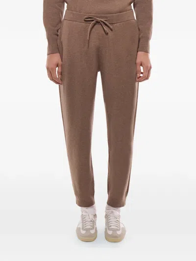 Fursac Drawstring Track Pants In Brown
