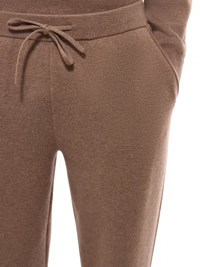 Fursac Drawstring Track Pants In Brown