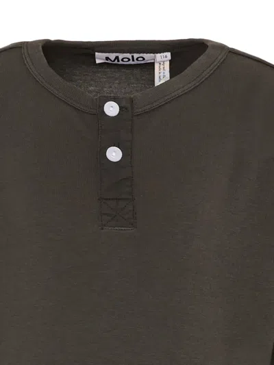 Molo Riff Button Long-sleeve T-shirt In Multi