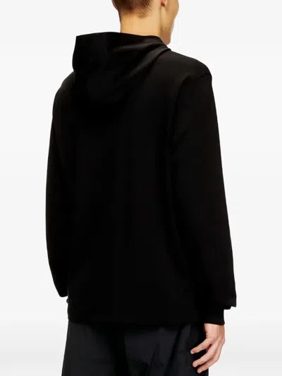 Diesel Black Cotton Elastane Sweater In Black